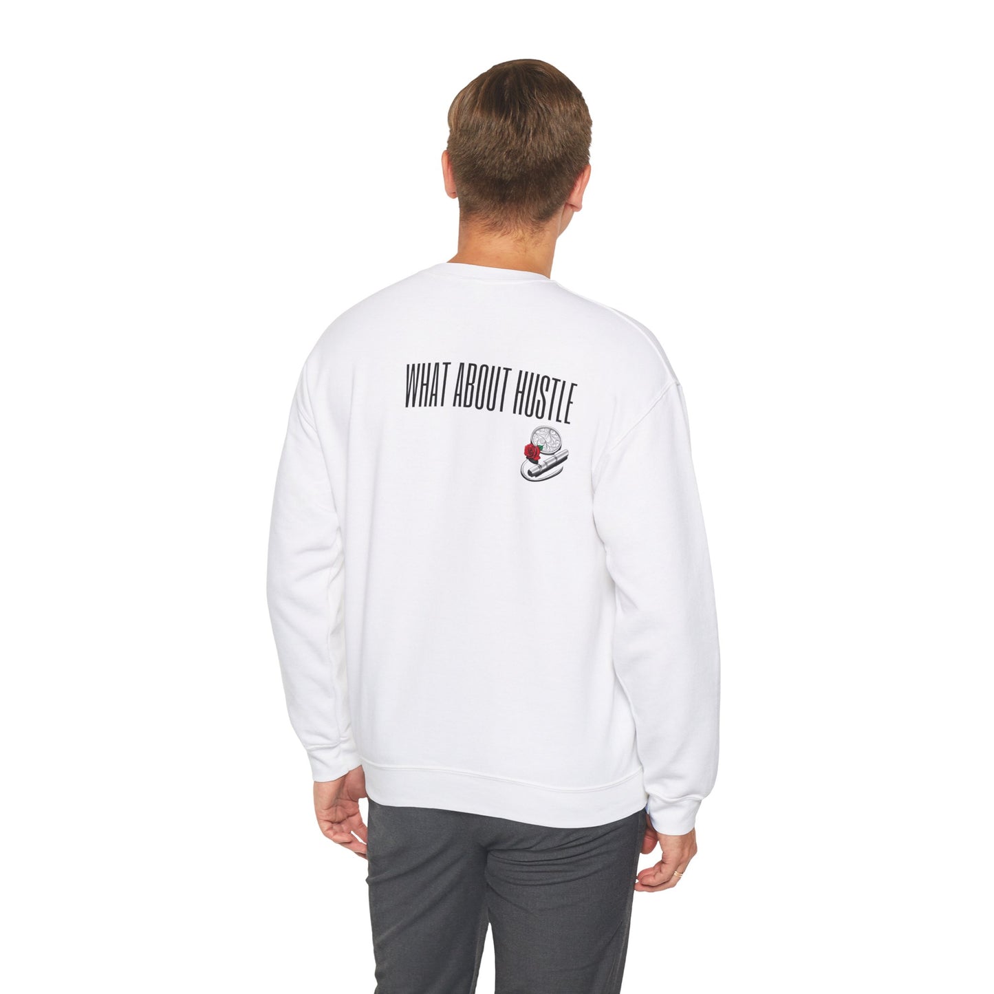 ''What About Hustle'' Crewneck Sweatshirt